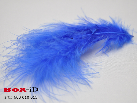 Pluimen Marabou +/- 14 cm kleur 15 donker blauw